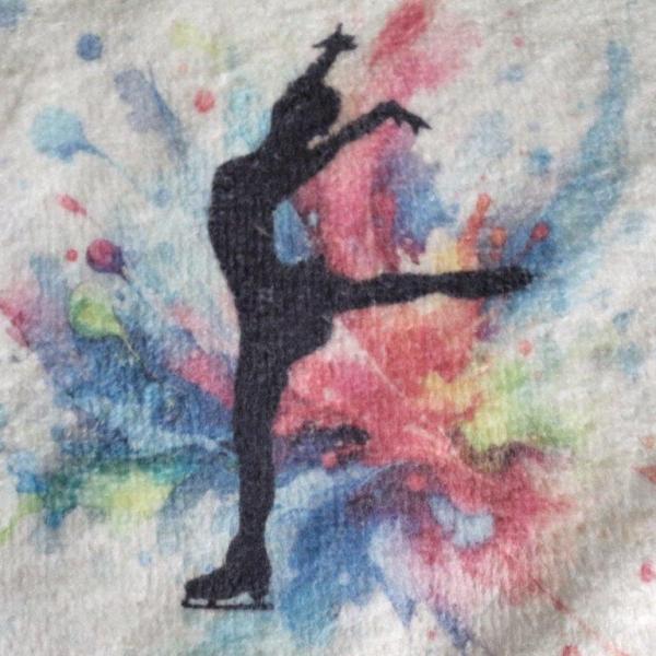 Microfasertuch, Trockentuch für Kufen bunt grau